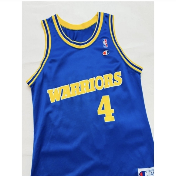 Champion Golden State Warriors jersey vintage Size 44 Large retro throwback dubs - Picture 2 of 4